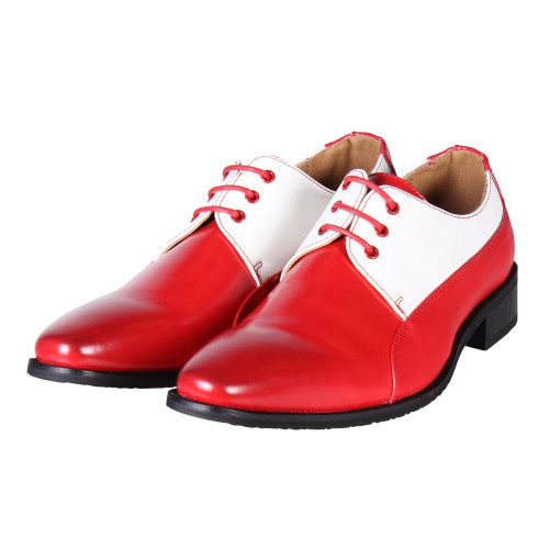 breedte Michelangelo hoop Carnaval schoenen heren rood wit | Fop en Feestwinkel